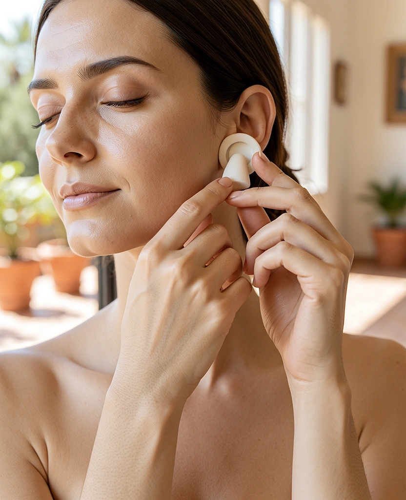 Cuidado auditivo personal en un entorno tranquilo